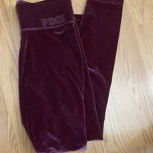 Victoria’s Secret velour velvet leggings